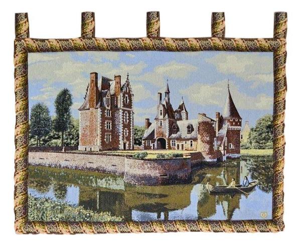 tache home fashion Tache Chateau du Moulin Tapestry Victorian Summertime Manor Landscape Woven Wall Hanging (3562HL2)