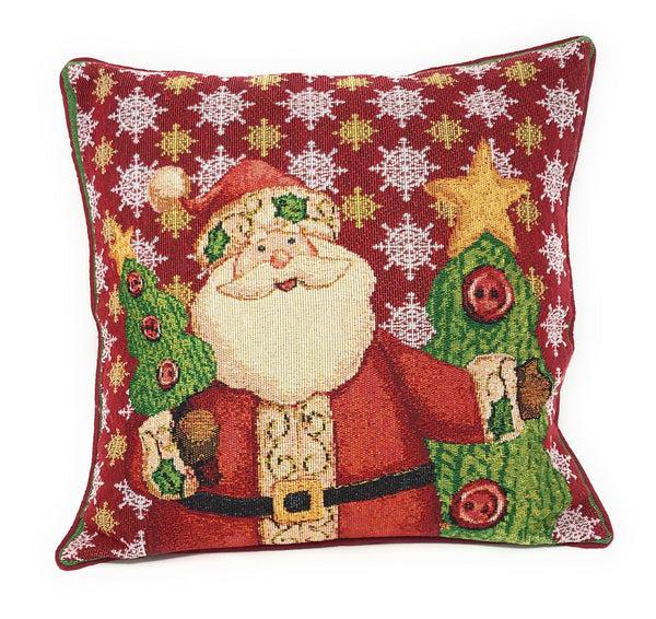 tache home fashion Tache Christmas Cute Santa Claus Is Coming to Town Throw Pillow Cover (DB15191CC)