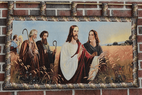 Tache Home Fashion Tache Christus Im Ahrenfeld Tapestry Christ's Apostles Religious Woven Wall Hanging Artwork Mural 43 X 23 (12932)