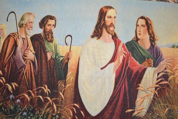 Tache Home Fashion Tache Christus Im Ahrenfeld Tapestry Christ's Apostles Religious Woven Wall Hanging Artwork Mural 43 X 23 (12932)