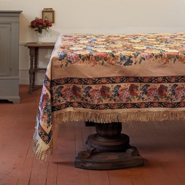 tache home fashion Tache Colorful Country Rustic Floral Morning Awakening Woven Tapestry Tablecloth (3089B)