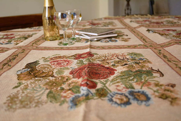 Tache Home Fashion Tache Colorful Floral Country Rustic Morning Meadow Tablecloths (3098)