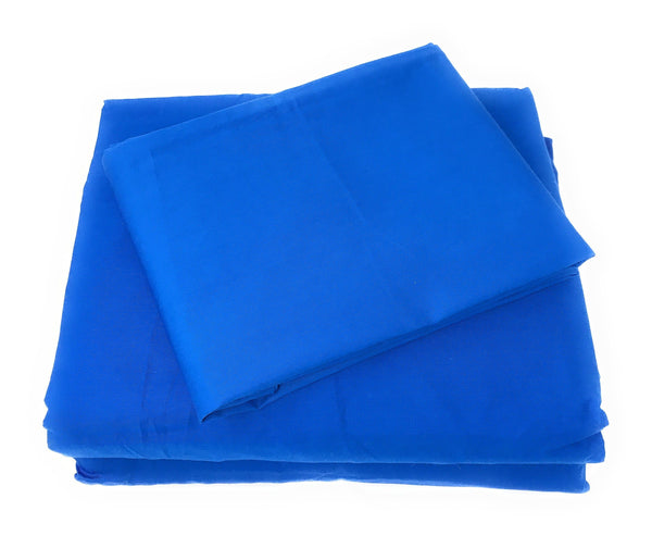 Tache Home Fashion Tache Cotton Deep Blue Fitted Sheet (BS3PC-B)