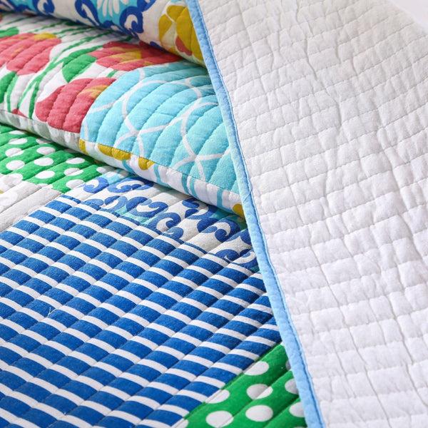 Tache Home Fashion Tache Cotton Dreamy Meadow Patchwork Floral Quilt Set (JHW-568)