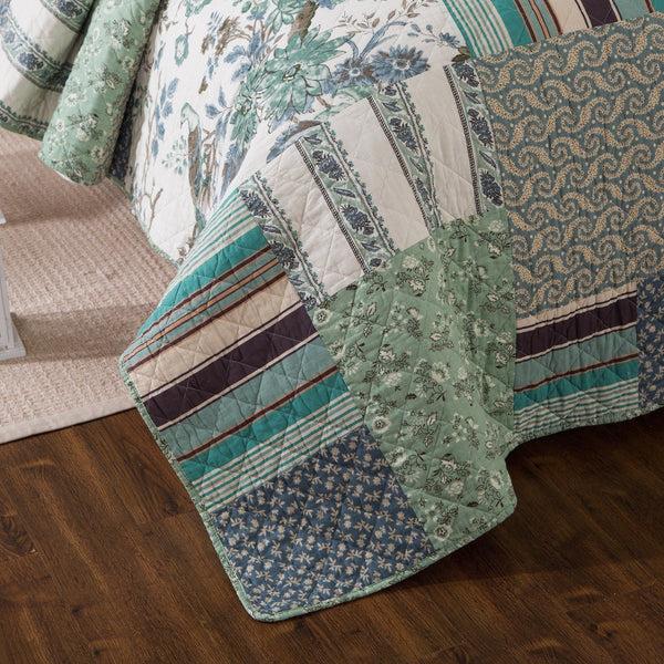 Tache Home Fashion Tache Cotton Forest Glade Quilted Patchwork Bedspread Set (JHW-650)