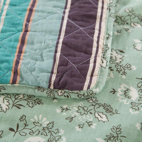 Tache Home Fashion Tache Cotton Forest Glade Quilted Patchwork Bedspread Set (JHW-650)