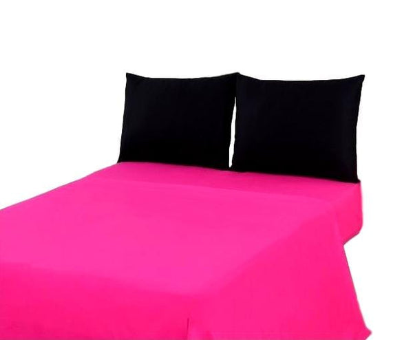 tache home fashion Tache Cotton Hot Pink and Black Bed Sheet Set (BS4PC-BP) tache home fashion Tache Cotton Hot Pink and Black Bed Sheet Set (BS4PC-BP)