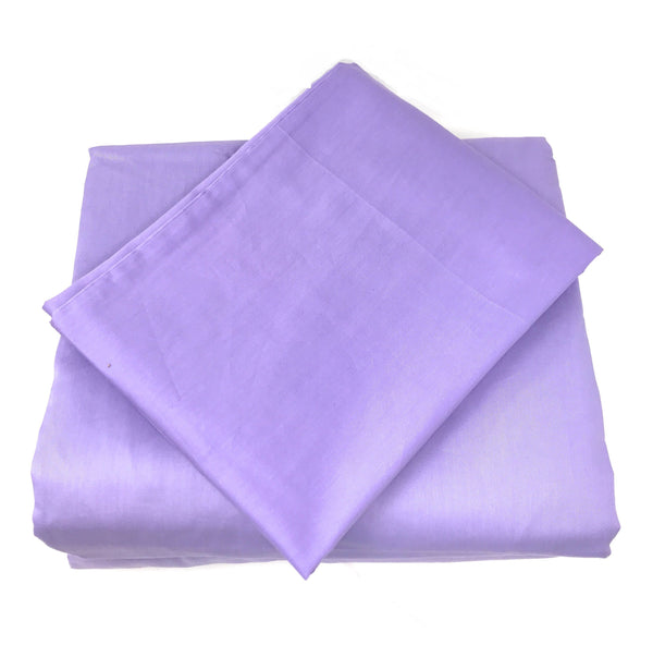 Tache Home Fashion Tache Cotton Lavender Purple Fitted Sheet Flat Sheet (BS3PC-P)