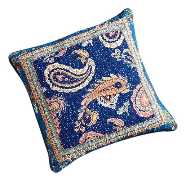 tache home fashion Tache Cotton Patchwork Paisley Bohemian Night Flower Euro Sham (JHW-882)