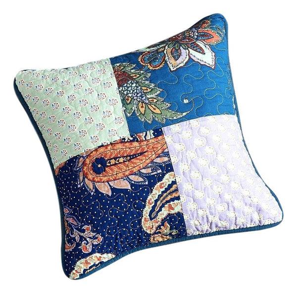 Tache Home Fashion Tache Cotton Patchwork Paisley Bohemian Night Flower Cushion Cover 2-Pieces (JHW-882)