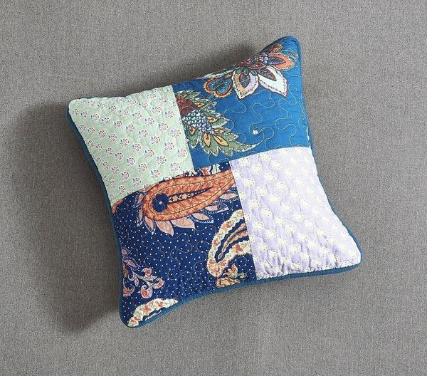 Tache Home Fashion Tache Cotton Patchwork Paisley Bohemian Night Flower Cushion Cover 2-Pieces (JHW-882)