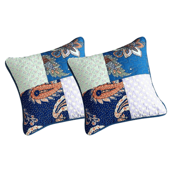 tache home fashion Tache Cotton Patchwork Paisley Bohemian Night Flower Cushion Cover 2-Pieces (JHW-882)
