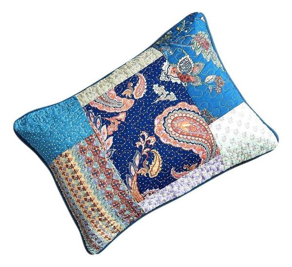 tache home fashion Tache Cotton Patchwork Paisley Bohemian Night Flower Pillow Sham (JHW-882)