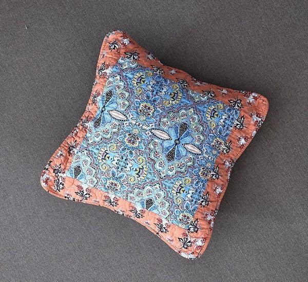 Tache Home Fashion Tache Cotton Patchwork Paisley Floral Bohemian Mosaic Paradise Cushion Cover 2-Pieces (JHW-933)