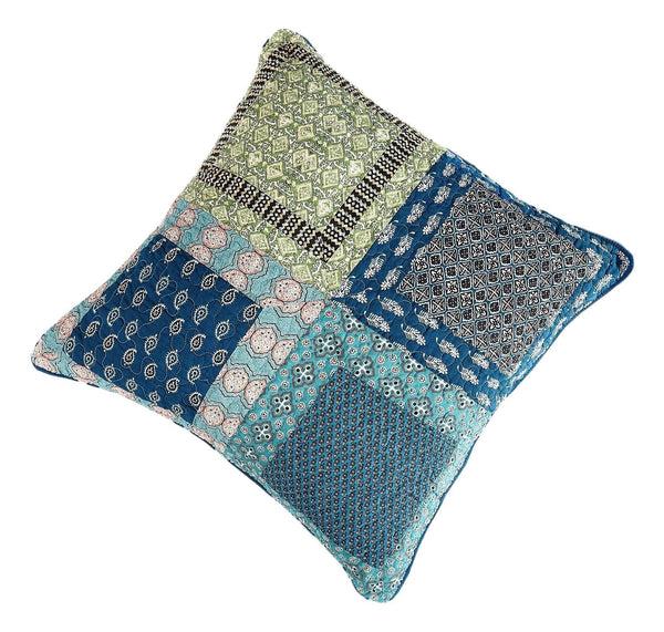 tache home fashion Tache Cotton Patchwork Teal Blue Green Paisley Bohemian Ocean Euro Sham (JHW-888)