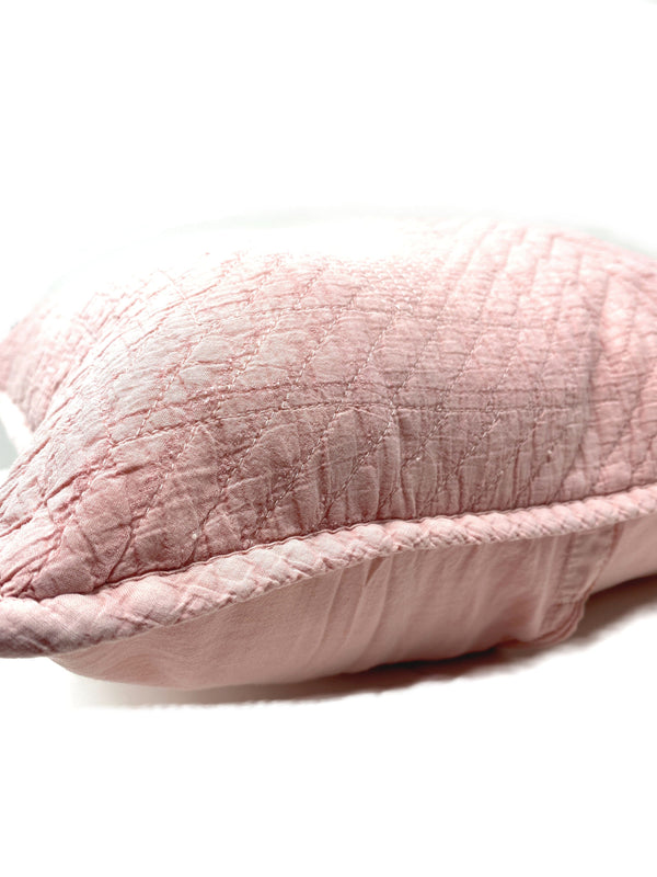 Tache Home Fashion Tache Cotton Stone Washed Soothing Pastel Rustic Blush Pink Cushion Covers Euro Sham (JHW-863)