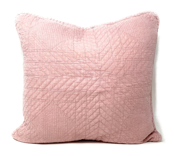 tache home fashion Tache Cotton Stone Washed Soothing Pastel Rustic Blush Pink Cushion Covers Euro Sham (JHW-863)