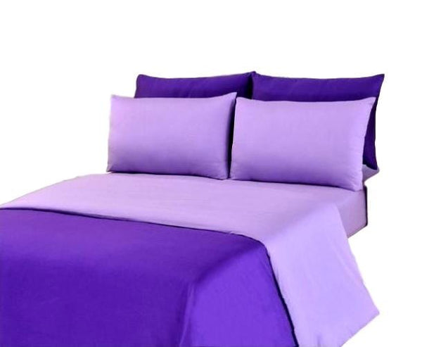 Tache Home Fashion Tache Dark Purple & Lavender Reversible Duvet Cover Set (DC36PC-PP)