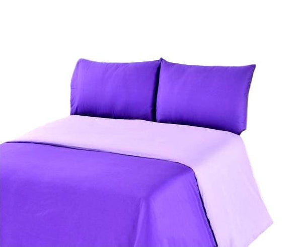 Tache Home Fashion Tache Dark Purple & Lavender Reversible Duvet Cover Set (DC36PC-PP)
