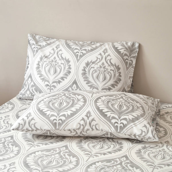 tache home fashion Tache Dreamy Moon Sky Ogee Damask Heather Gray White Pillowcases (TB300)