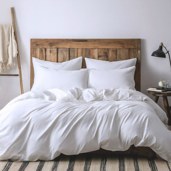 Tache Home Fashion Tache Easy Care Cloud White Duvet Cover Bedding Set (505-CW-DS)