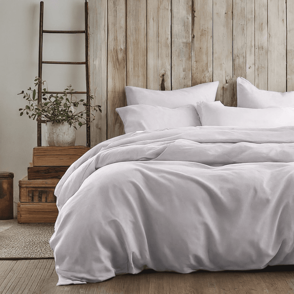 tache home fashion Tache Easy Care Cloud White Duvet Cover Bedding Set (505-CW-DS)