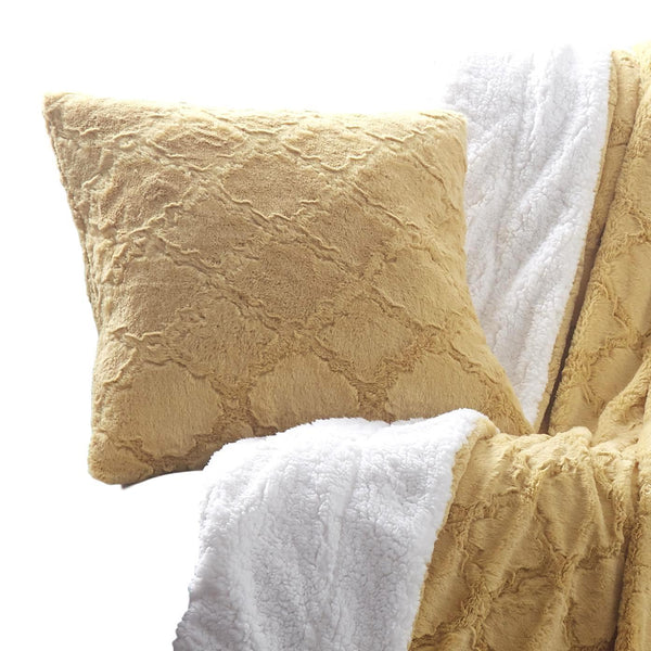 tache home fashion Tache Faux Fur Mustard Yellow Moroccan Lattice Pattern Cushion Cover Euro Sham (3397) tache home fashion Tache Faux Fur Mustard Yellow Moroccan Lattice Pattern Cushion Cover Euro Sham (3397)