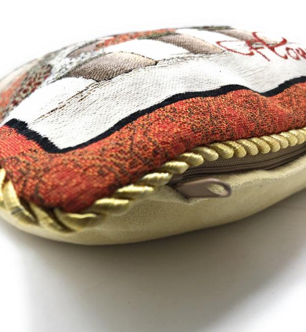 Tache Home Fashion Tache Flowers Of Florence Italy Skyline European Postcard Woven Tapestry Throw Pillow Cover (14003)