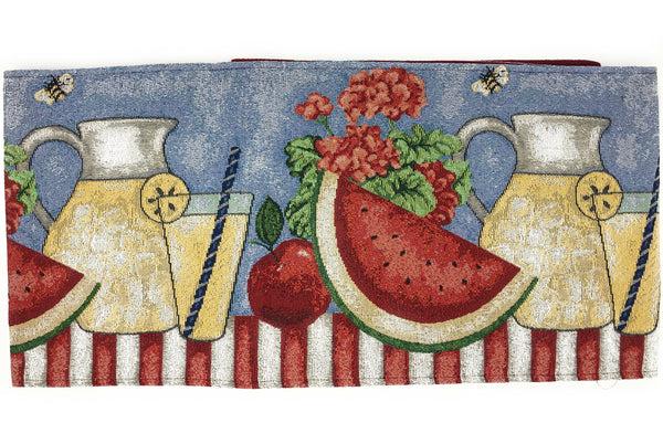 Tache Home Fashion Tache Fruity Drinks Watermelon Lemonade Woven Tapestry Table Runners (13082TR)