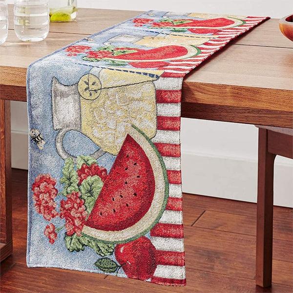 tache home fashion Tache Fruity Drinks Watermelon Lemonade Woven Tapestry Table Runners (13082TR)