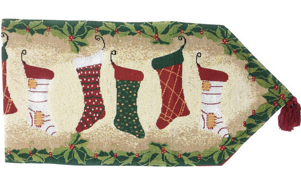 Tache Home Fashion Tache Hang My Stockings By The Fireplace Table Runners (12910)