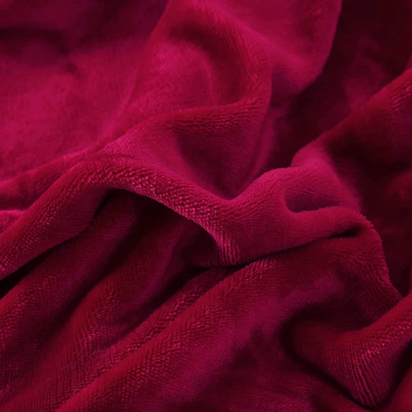 Tache Home Fashion Tache Holiday Red Microfleece With Sherpa Back Throw Blanket (HRDMF)