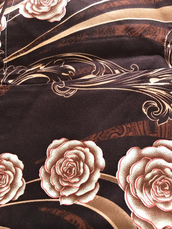 Tache Home Fashion Tache Melted Gold Brown Floral Bed Sheet Set (2815FITFLT)