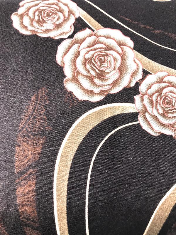 Tache Home Fashion Tache Melted Gold Brown Floral Bed Sheet Set (2815FITFLT)