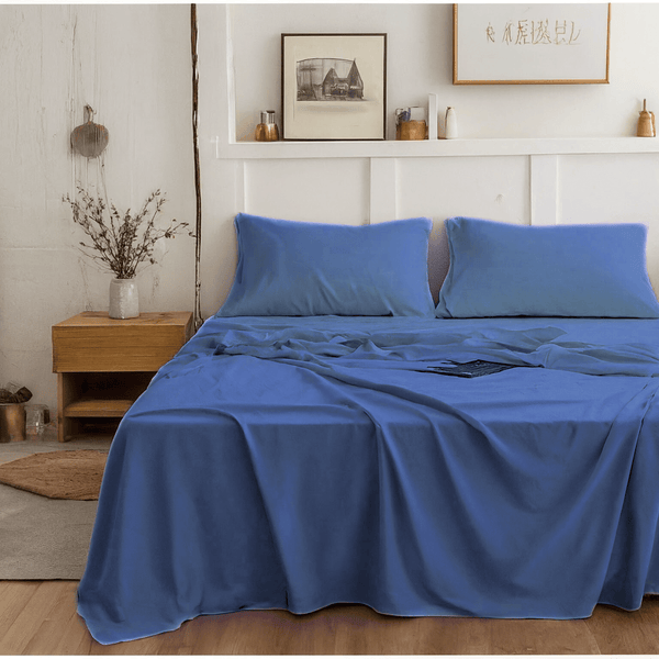 tache home fashion Tache Microfiber Ocean Blue Bed Sheet Set (101-OB-BSS)