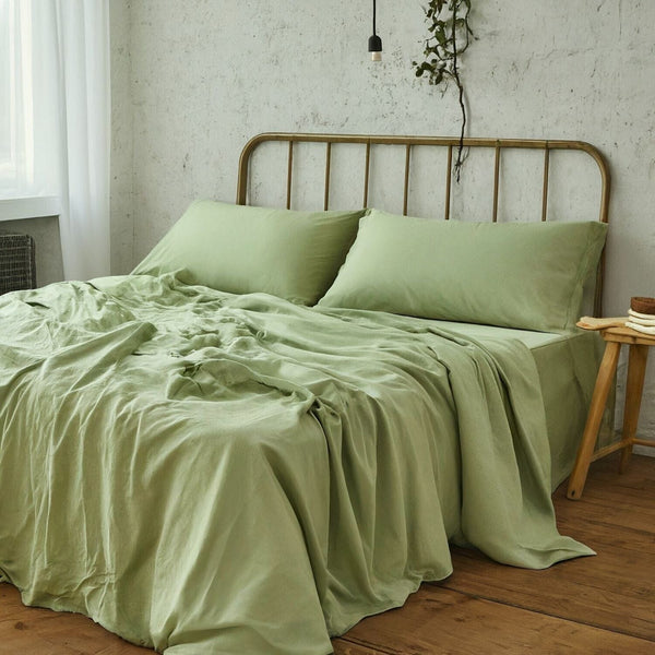 Tache Home Fashion Tache Microfiber Sage Green Bed Sheet Set (202-SG-BSS)