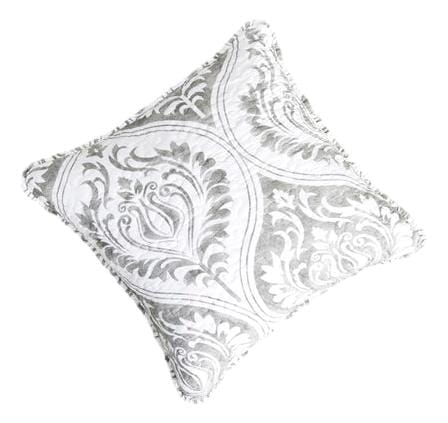 tache home fashion Tache Paisley Damask Matelasse Austere Grey Moon Sky Cushion Cover Euro Sham (TB300-199)