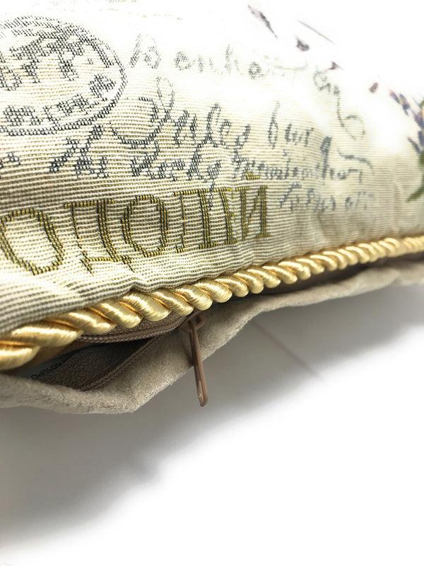 Tache Home Fashion Tache Parisian Model European Postcard Vintage Tapestry Throw Pillow Cover (1362CC)