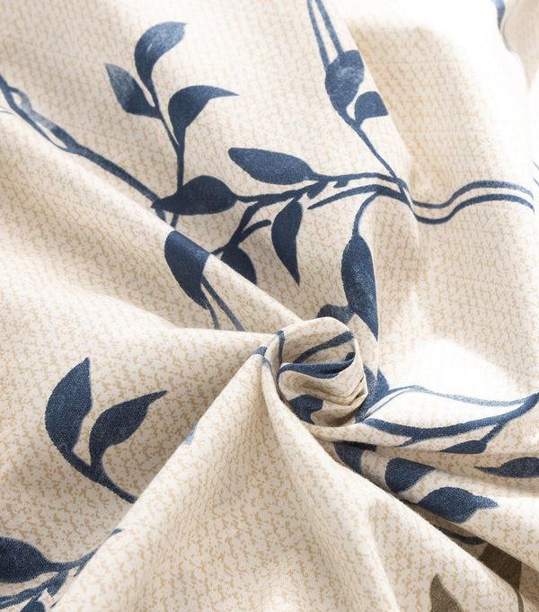 Tache Home Fashion Tache Poplin Cotton Elegant Leaf Vine Cream Beige Duvet Cover (JHW-842)