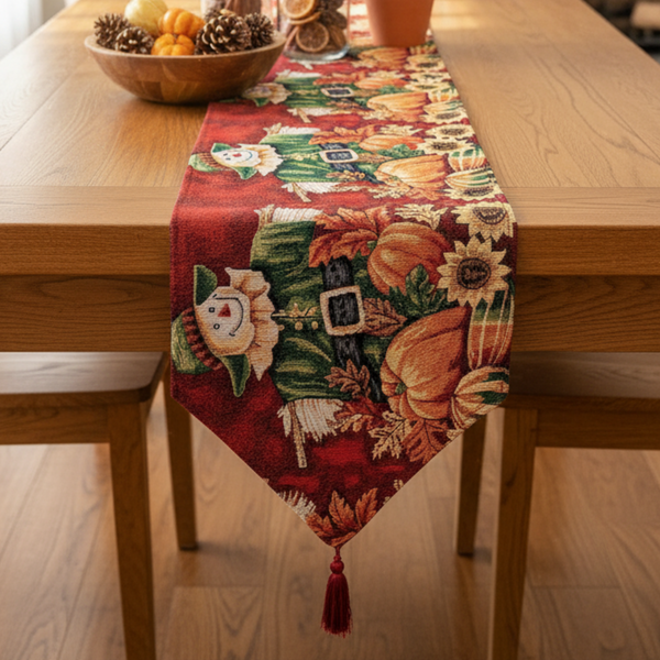tache home fashion Tache Pumpkin Patch Scarecrow Autumn Harvest Woven Tapestry Table Runners (12921TR) tache home fashion Tache Pumpkin Patch Scarecrow Autumn Harvest Woven Tapestry Table Runners (12921TR)