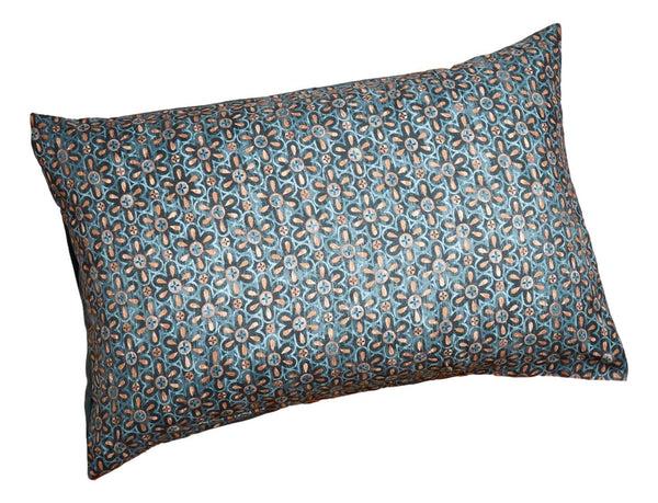 Tache Home Fashion Tache Rustic Palace Lattice Floral Watercolor Dark Teal Pillowcases (KF174)
