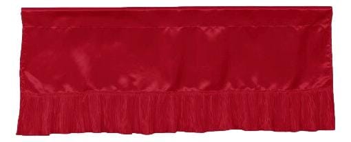 Tache Home Fashion Tache Satin Romantic Red Victorian Glam Window Curtain 18x52" Valance (HY4174)