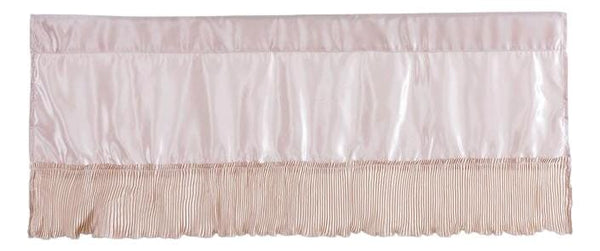 tache home fashion Tache Satin Ruffle Crème Beige Frosted Fields 18x52" Valance (MZ1051 MZ002C)