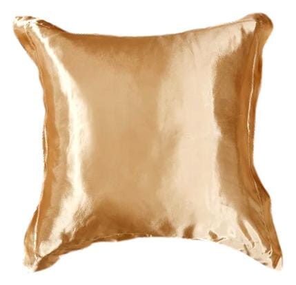 tache home fashion Tache Satin Ruffle Gold Caramel Latte Euro Sham (BM4578)