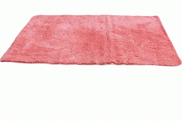 tache home fashion Tache Solid Salmon Coral Pink Thin Rug
