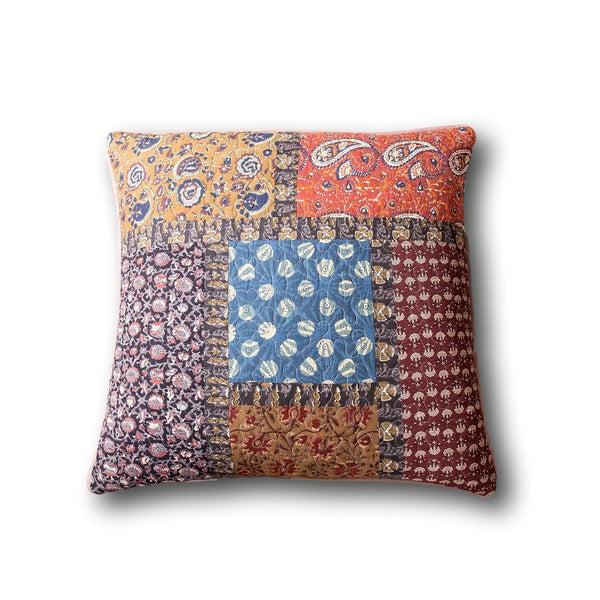 tache home fashion Tache Sunset Blooms Floral Quilted Pillow Cover Patchwork 1 Piece Euro Sham (JHW-825-26X26-EURO)