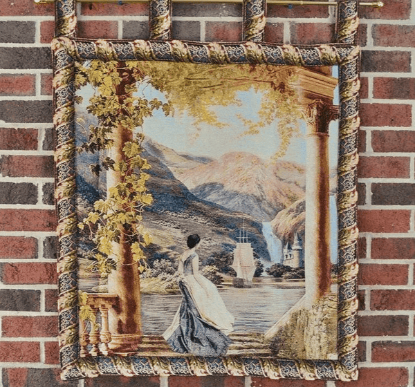 Tache Home Fashion Tache Tapestry Faraway Longing Coastal Mountain Range Wall Hanging Artwork 28 X 31 (13606)