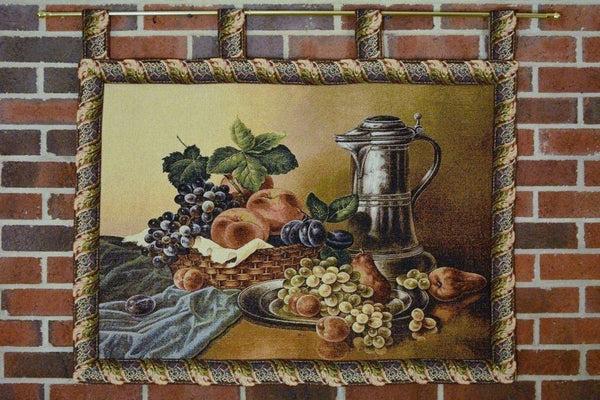 Tache Home Fashion Tache Tapestry Fruit Bouquet Seasonal Harvest Feast Wall Hanging Art 33 X 24 (13123)