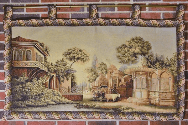 Tache Home Fashion Tache Tapestry Middle Eastern Golden Palace Landscape Wall Hanging Art Mural 27 X 49 (351)