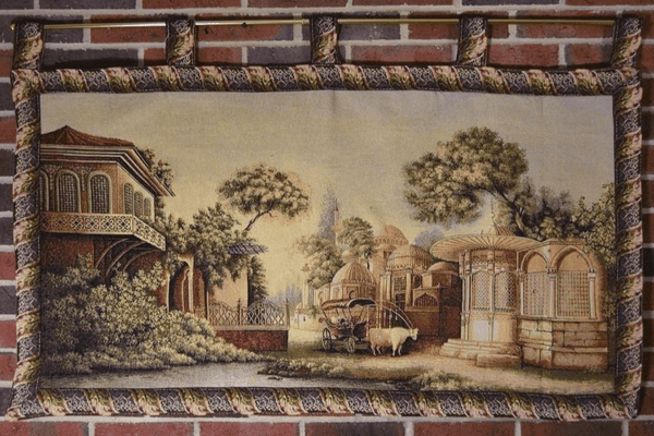 Tache Home Fashion Tache Tapestry Middle Eastern Golden Palace Landscape Wall Hanging Art Mural 27 X 49 (351)